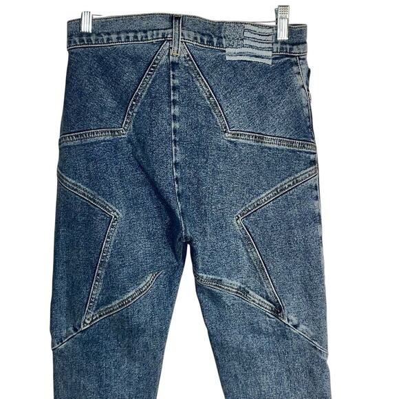 Revice Denim Star Jeans Size 28 Made in USA Blue High Rise Skinny Front Seamed - Picture 5 of 9